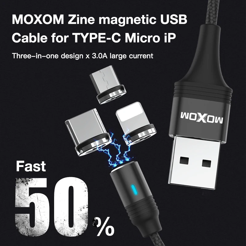 Moxom 3 合1 快速磁铁充电电缆led 照明8 针微型usb C 型iphone X 7 8 6 Xiaomi 4 磁性充电线缆 Buy Usb 电缆磁性 磁性电缆c 型 磁性usb 电缆android Product On Moxom 3 合1 快速磁铁充电电缆led 照明8 针微型usb C 型iphone X 7 8 6 Xiaomi 4 磁性充电线缆 Buy Usb 电缆磁性 磁性电缆c 型 磁性usb 电缆android Product On