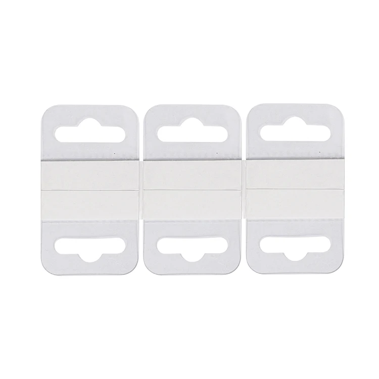 50 Clear Sticky Euro Hook/Slot/Hang/Hanging Tabs 42mm x 38mm Strong Adhesive 