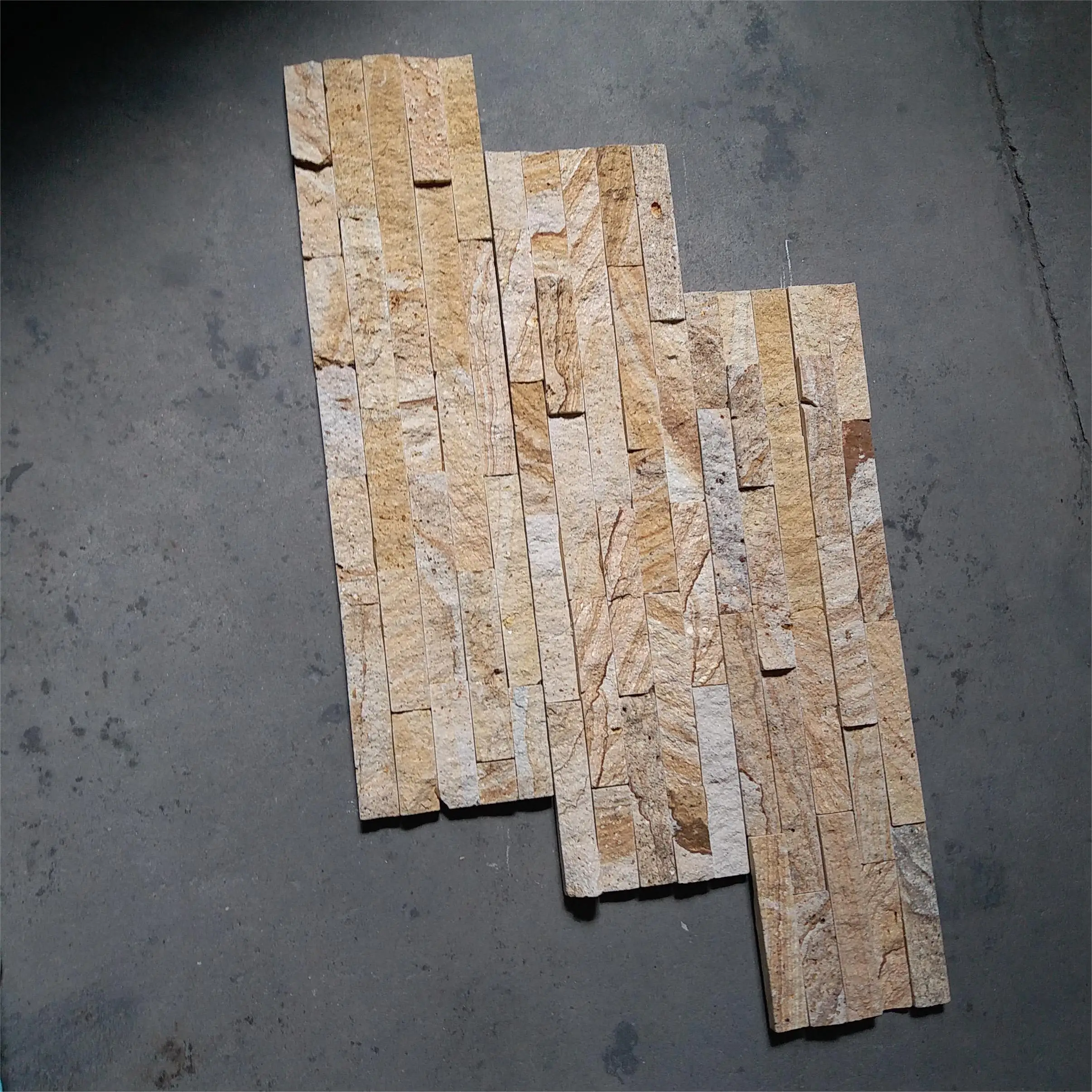 Natural Stone Splicing 3d Outdoor Wall Slate Cladding Elevation Veneer