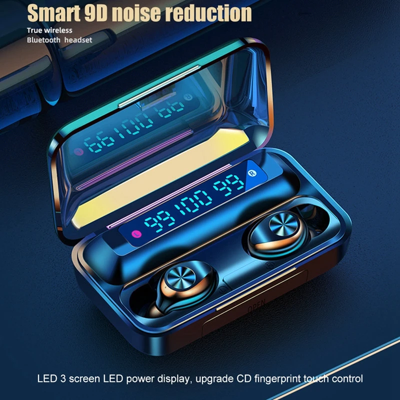 F9 waterproof ipx5 tws earbuds sport headset bluetooth 5.0 wireless headphones for iphone xiaomi sumsang huawei - ANKUX.COM
