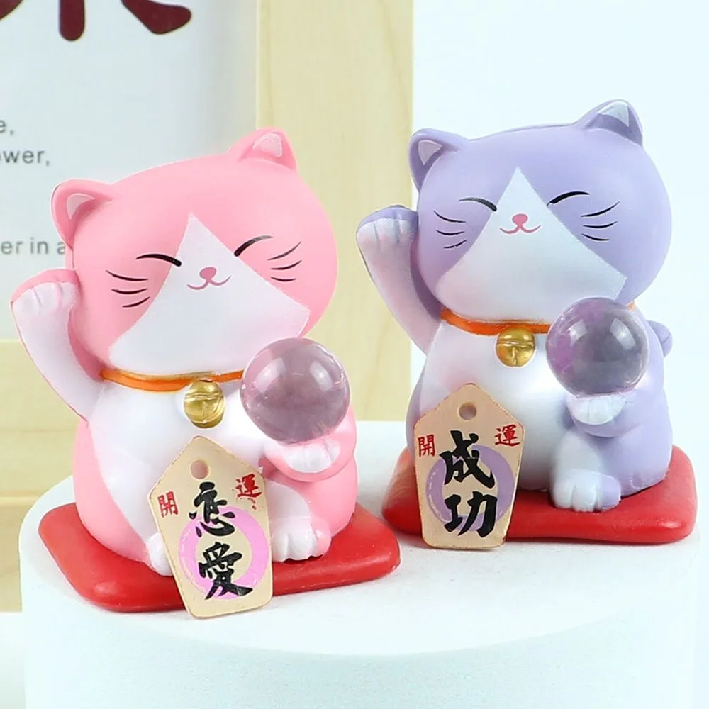 Wholesale Japan Gashapon Mystery Boxes Custom Maneki Neko Figurine Fortune Cats Figures Capsule