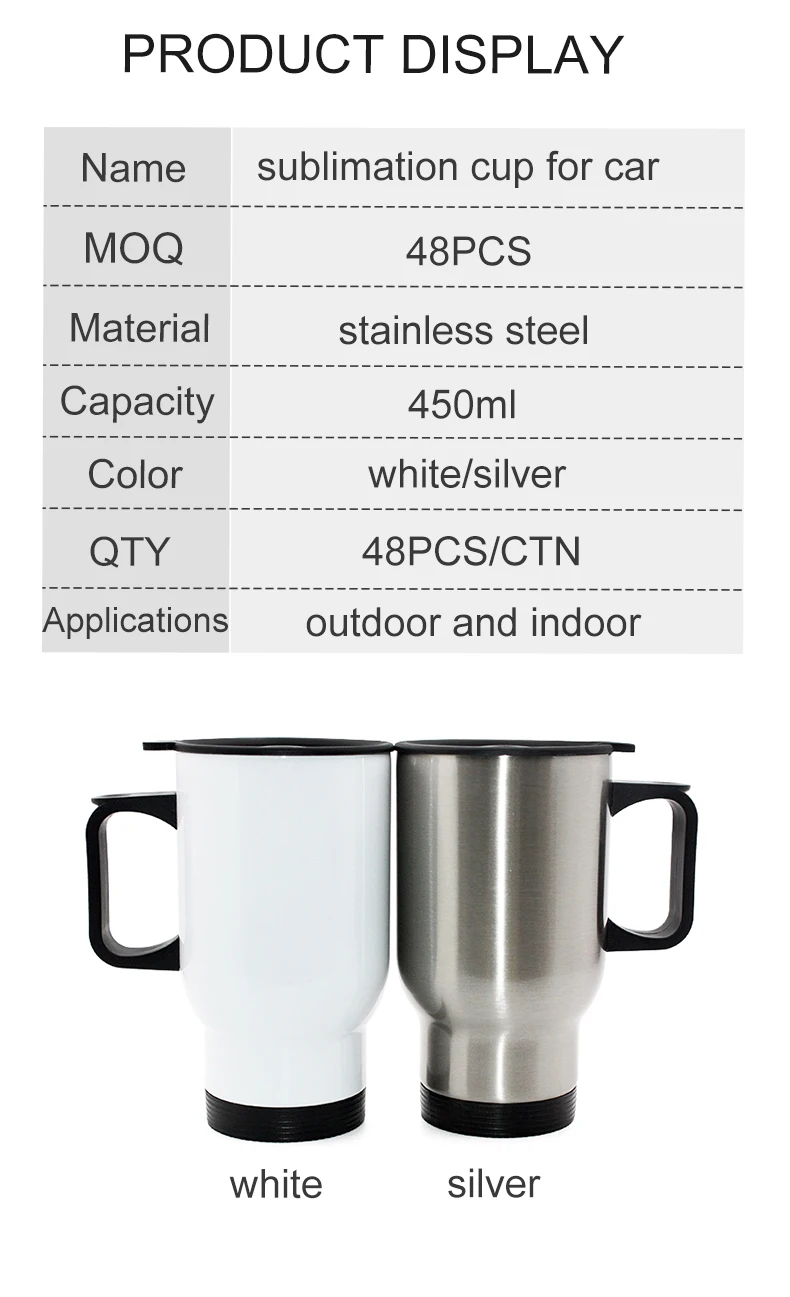 Short-distance Travel Sublimation Car Cup Holder Drink And Stainless Steel  Auto Mug As Family Travel - Buy Tumbler Cups Stainless Steel,Cup Stainless