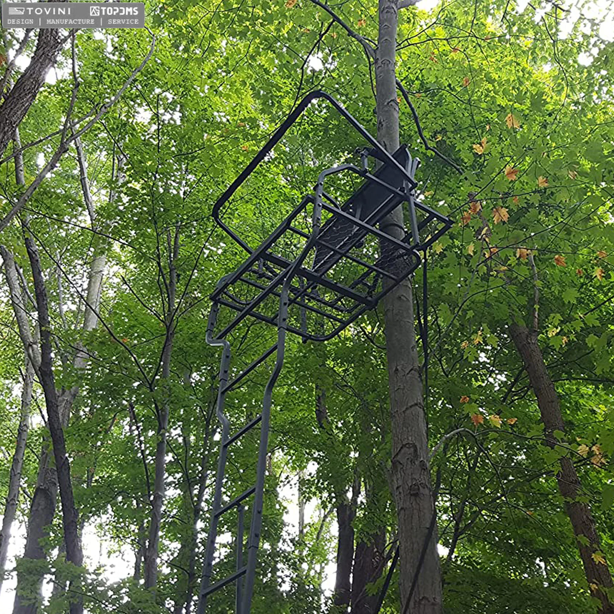 Ladder Treestand Hunting Steel High Seat Deer Hunting Tree Stand Ladder