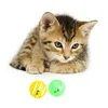 4 Pcs/lot Multi-color Pet Exercise Toy for Cats Pet Interactive Plastic Bell Ball Toy Cat Scratch-resistant Exercise Toy Set