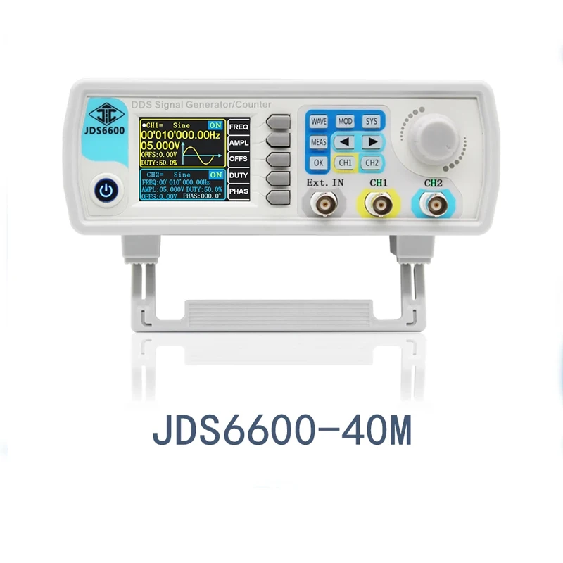 JDS6600 Dual-Ch Function Arbitrary Waveform Signal Generator Frequency Meter 