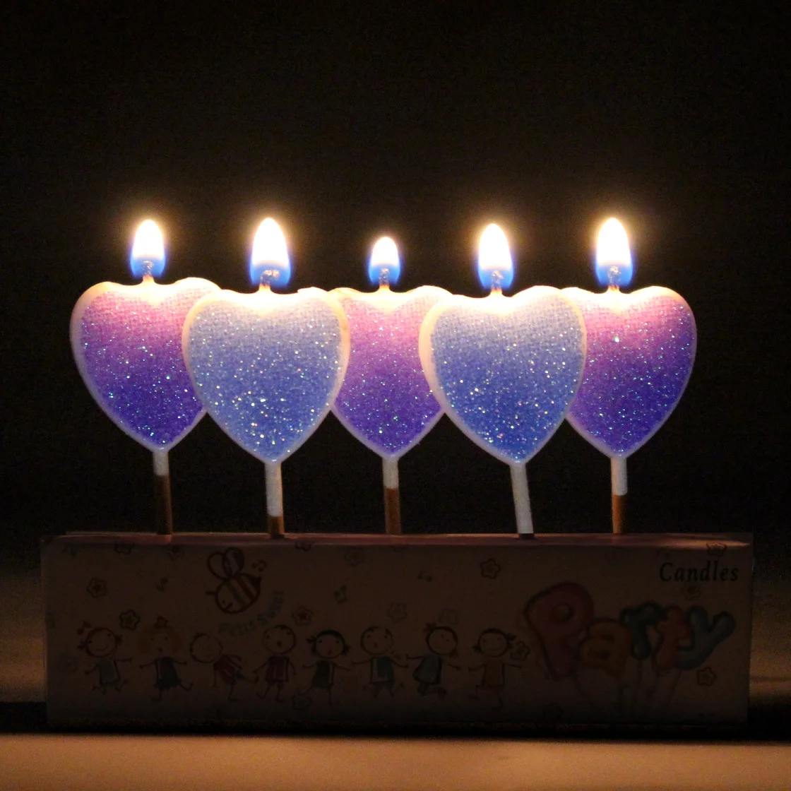 批发可爱多彩生日心形星形小蜡烛 - buy 蜡烛,生日蜡烛,小蜡烛