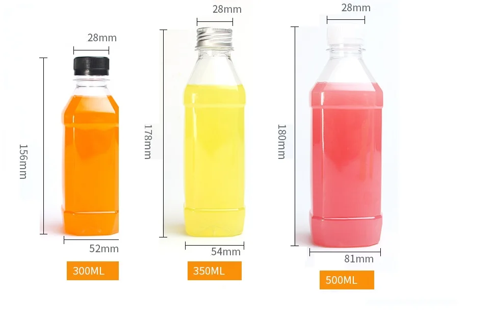 100 Biodegradable Water Bottle Compostable Disposable Plastic Juice