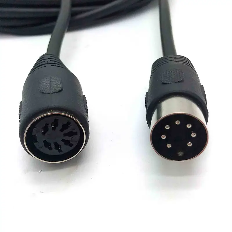 7 Pin Large Din Cable Audio 7 Din Female Male Customize Midi Cable For Home Theater Subwoofer - Buy 12 Pin Ribbon Cable Audio Plug Cable 5 Pin,7 Pin
