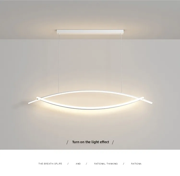 product new trendy personality creative designer bar restaurant nordic minimalist line dining room office 220v led pendant light acrylic-16