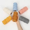Wholesale 4mm colored craft twisted cotton macrame rope cord twine string
