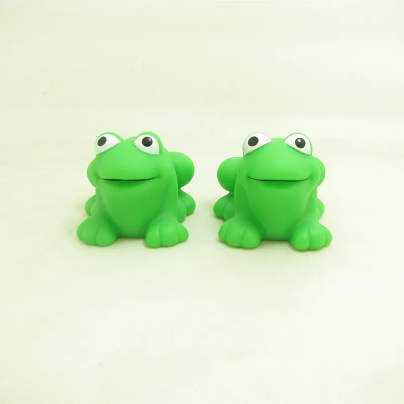 Phthalate free frog vinyl Light up flashing Bath Toys for Kids