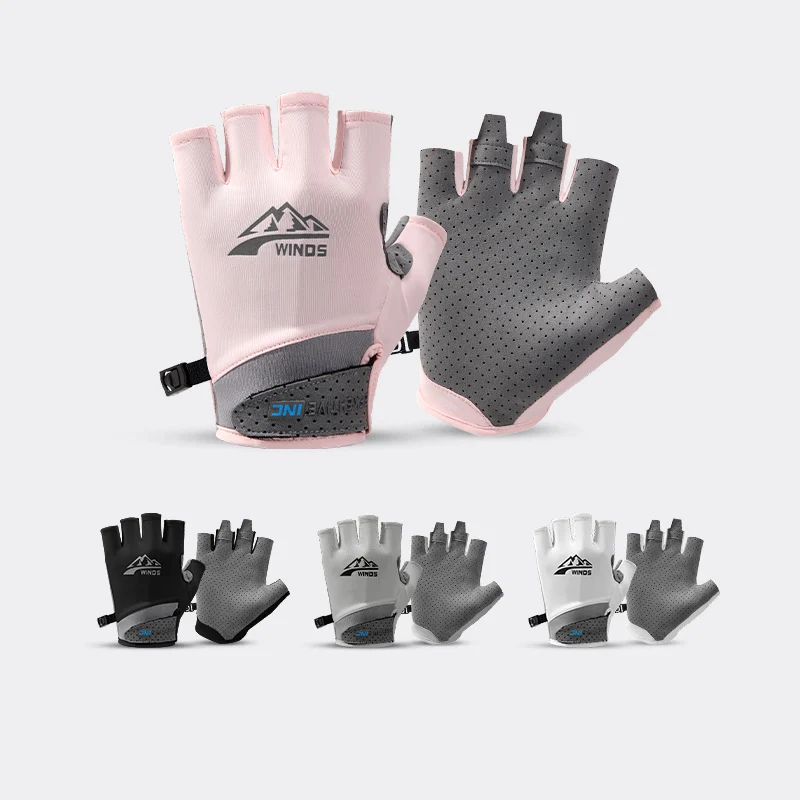 Customized Sports Bike Cycling Bodybuilding Fitness Fingerless Gym