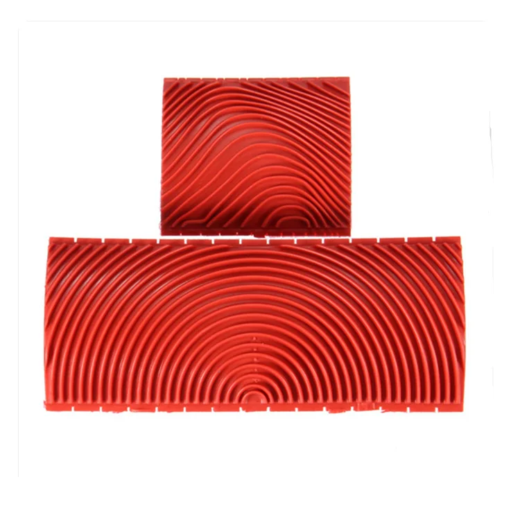 2pcs Wood Graining Grain Rubber Painting Effects Diy Wall Paint Tools