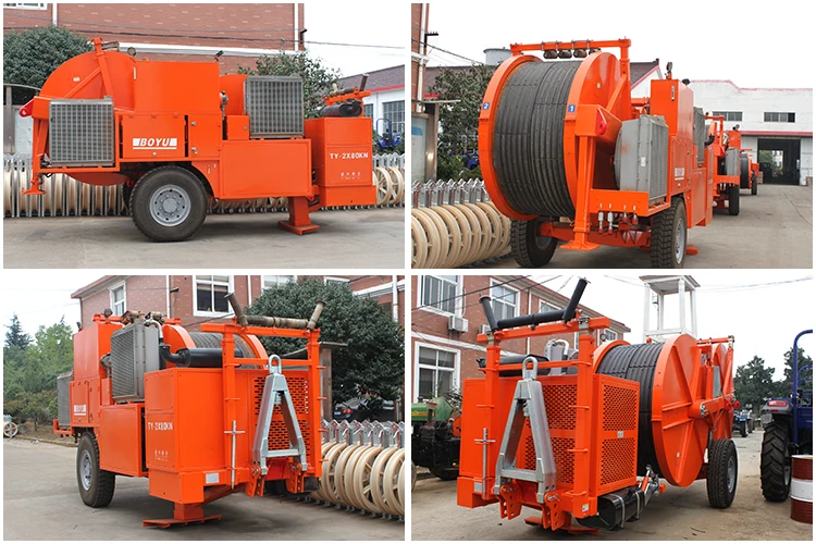 Cable Tensioners Stringing Equipment Hydraulic Conductor Tensioner