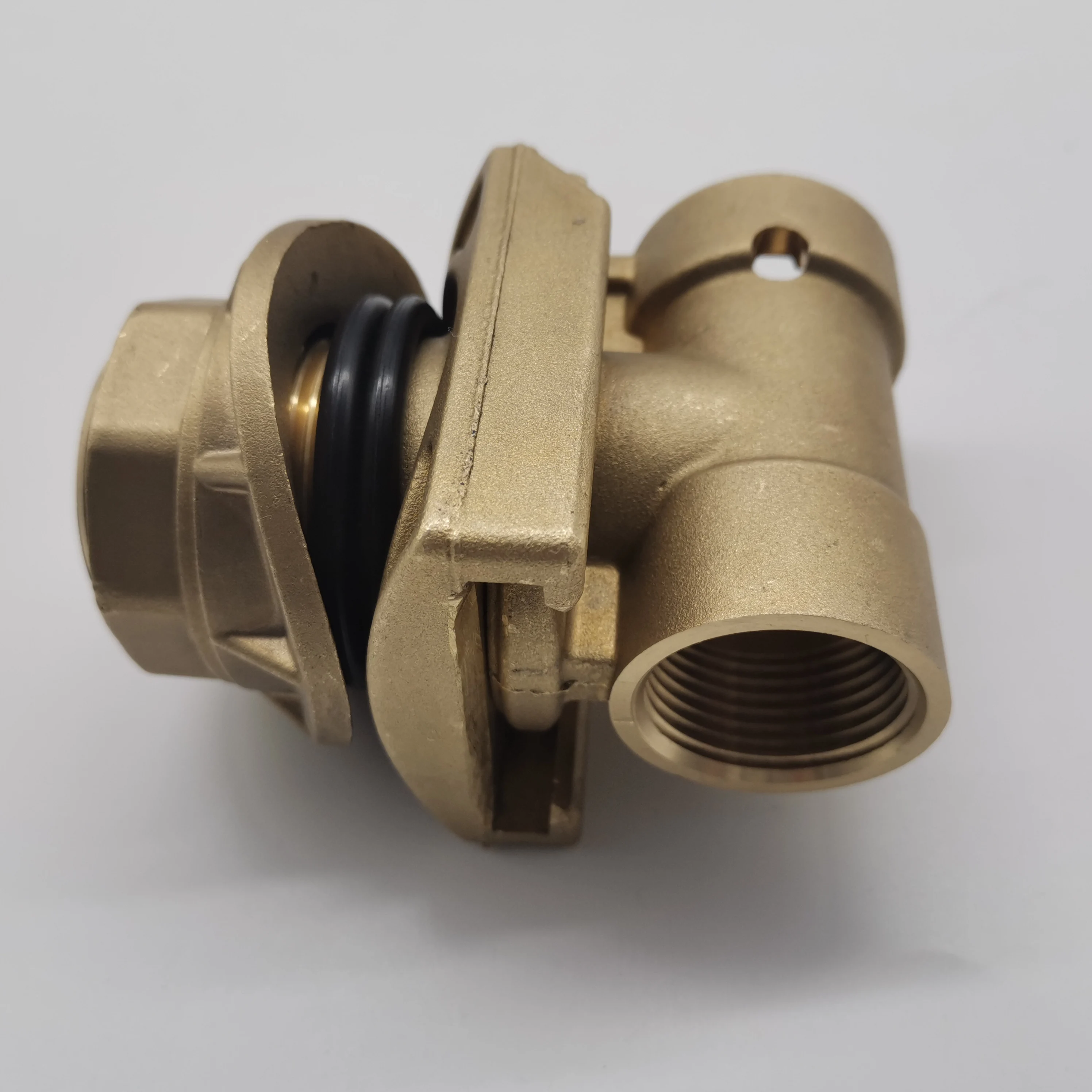 Green Valve 2000 Ibs 1" Pitless Sump Pump Adapter For Submersible Pumps Brass Pitless Adapter