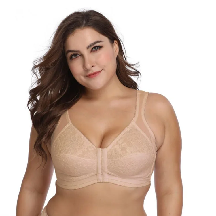 Womens Full Cup Plus Size Big Bra For Big Breast With Front Closure 3719