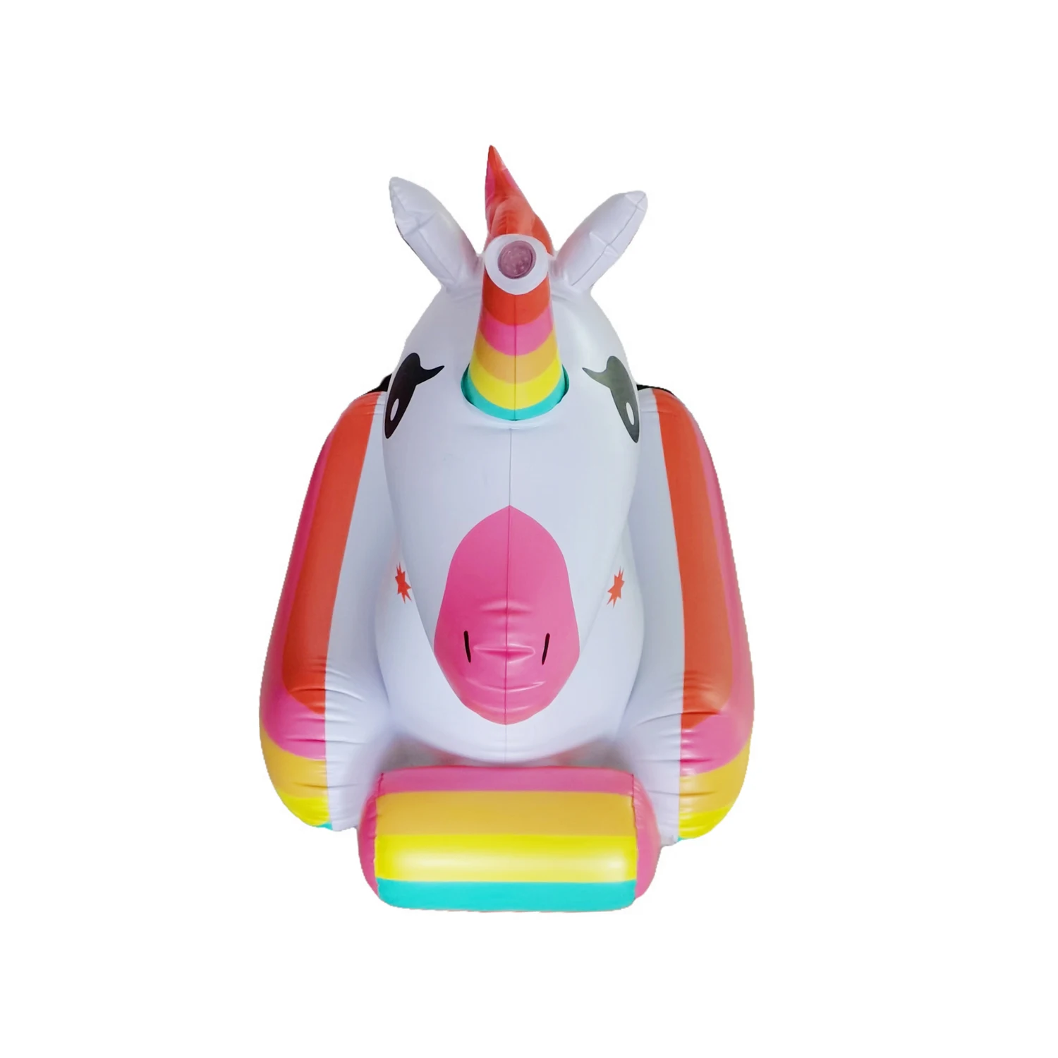 Inflatable Unicorn Water Spray Mount Roly-Poly Toy - Fun & Customizable