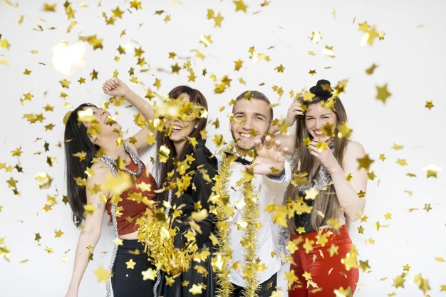 60cm 2x Gold Stars Confetti Cannon Party Popper Wedding Birthday Celebration