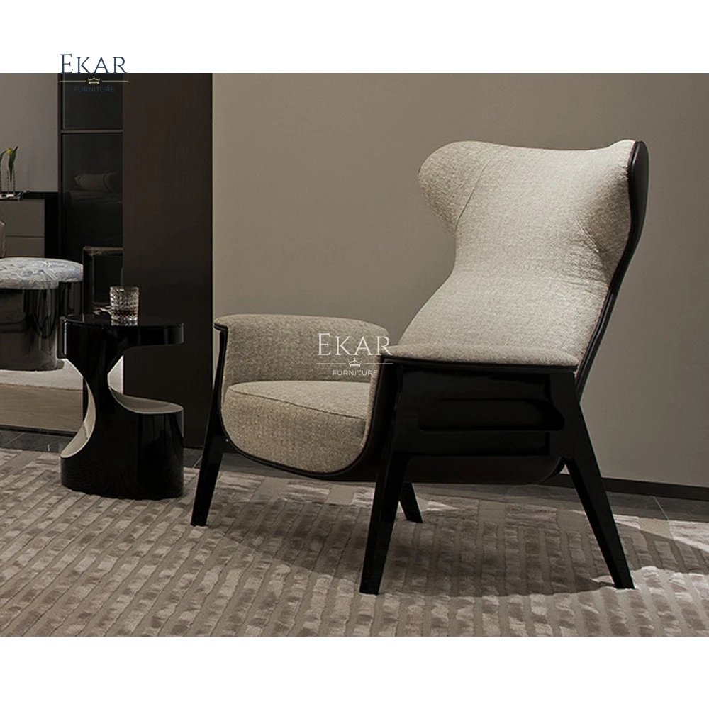 product ekar furniture popular selling modern design chair fabric back home leisure chair-62