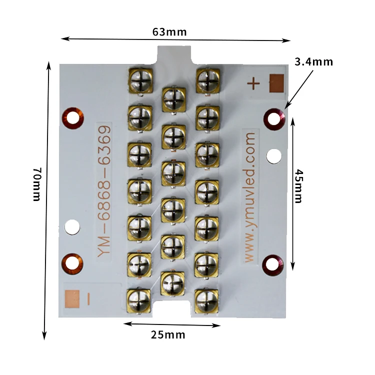 365/385/395/405NM uv led light high power uv led module for uv curing Safe and portable