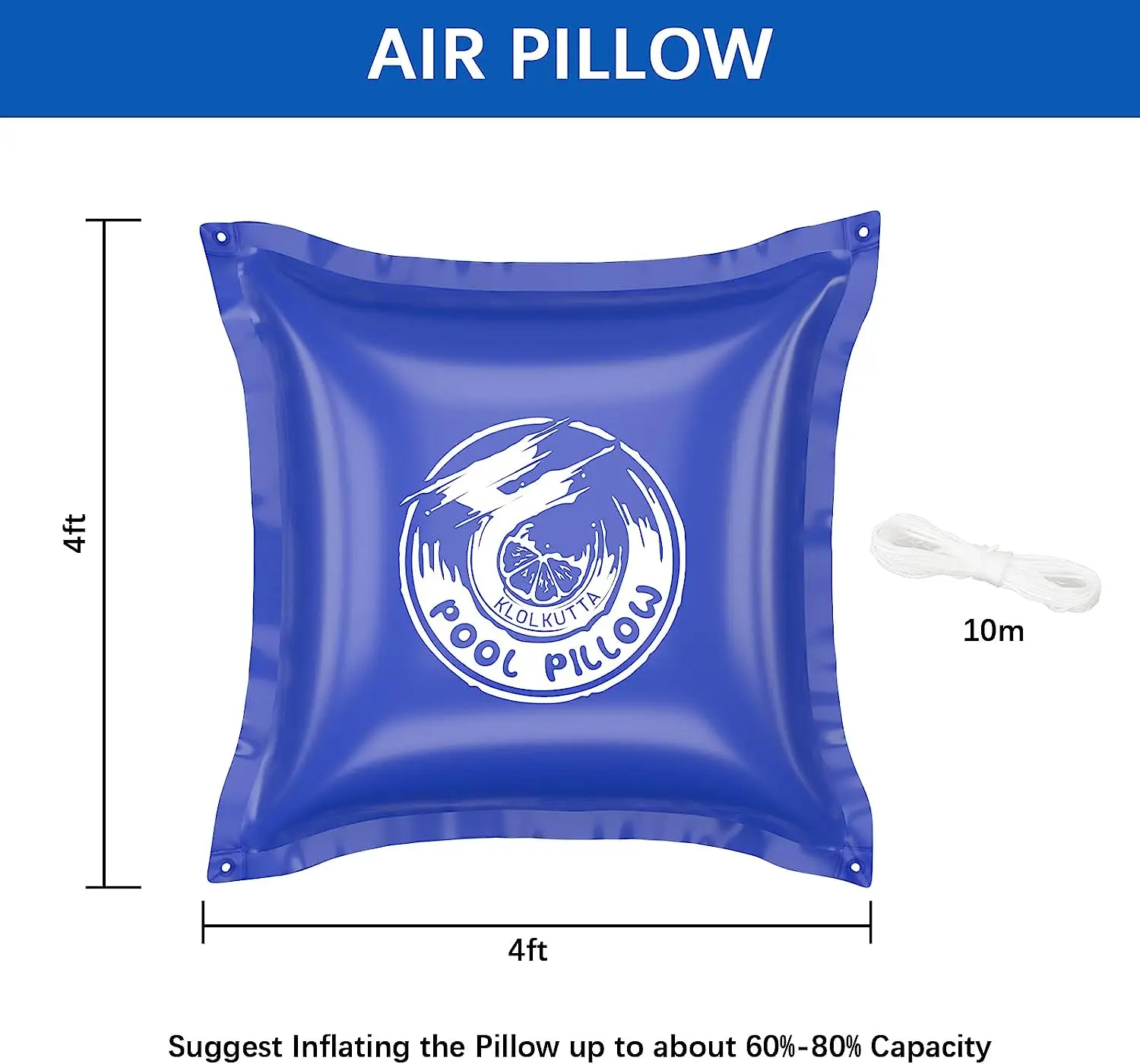 Custom Winter Inflatable Pool Air Floating Pillow For Above Ground