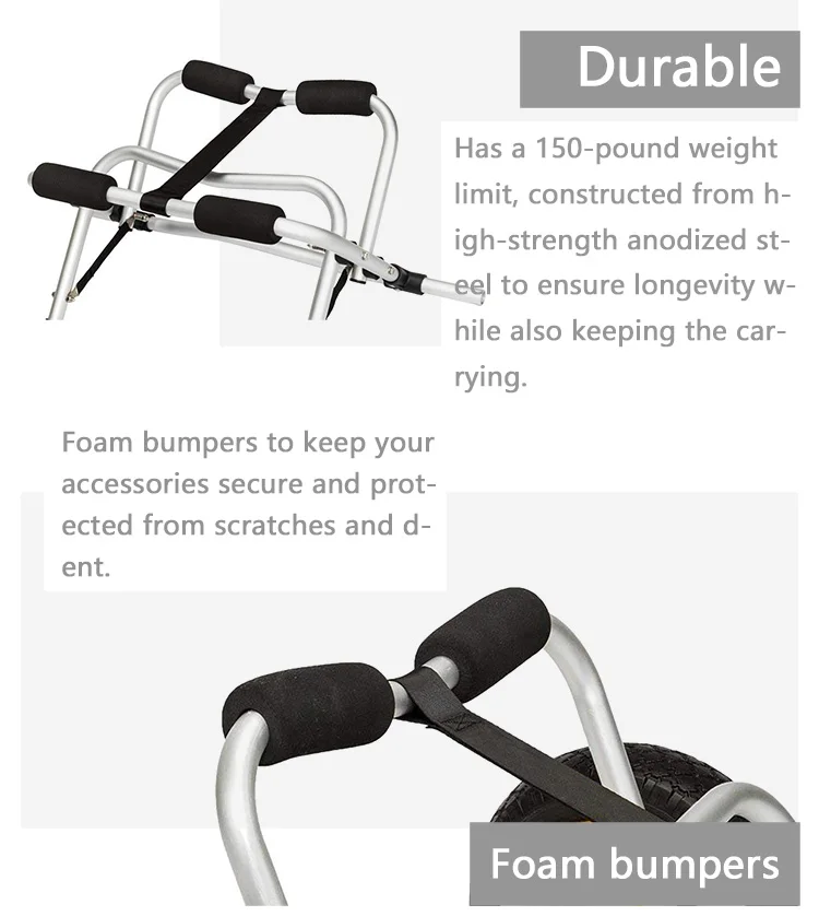 Portable kayak accessories canoes cart trolley carrier beach cart