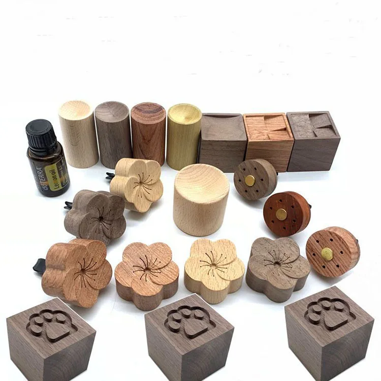 Wooden Car Perfume Air Freshener Wood Diffuser For Essential Oil Wood