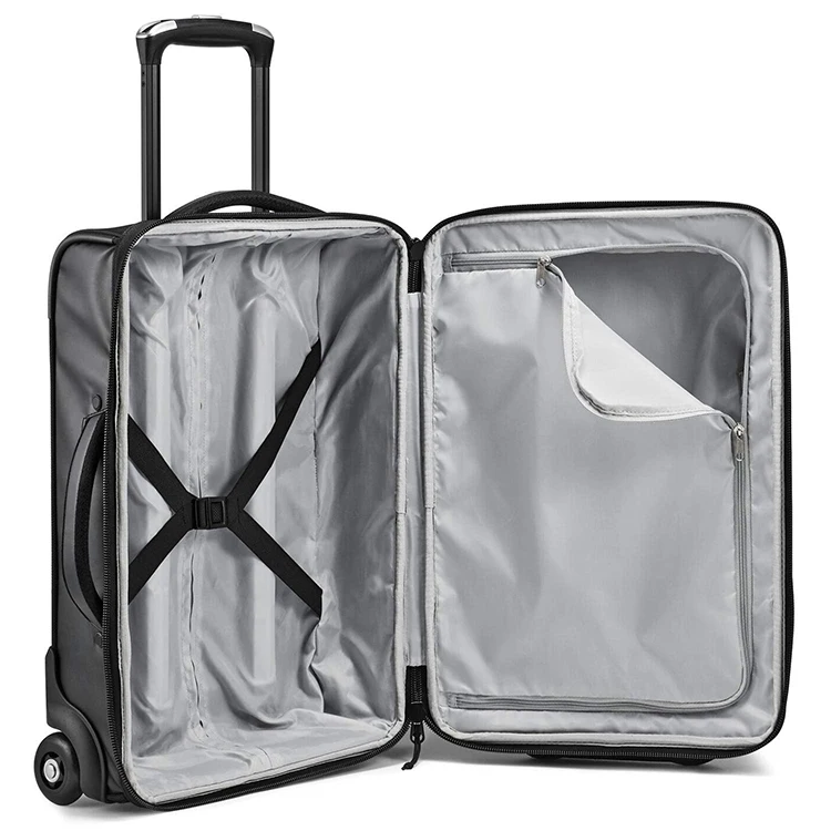 Rolling Duffel Bag Trolley Travel Luggage Bag Coated Upright Wheeled ...