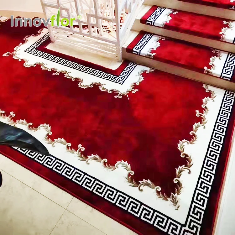 Sheep Wool Iranian Silk Hotel Stair Carpet Roll Carpet Price Per Square