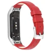 Tschick New Stainless Steel Frame Wrist Strap Casual Leather Comfortable Replacement Watch Band For Samsung Galaxy Fit-e R375