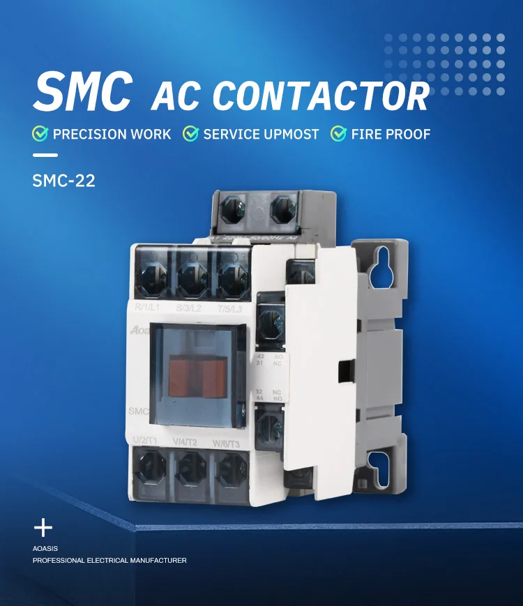 Smc22c 22a Contactor Capacitor Coil 220v 26a 26kvar For Switchover 3