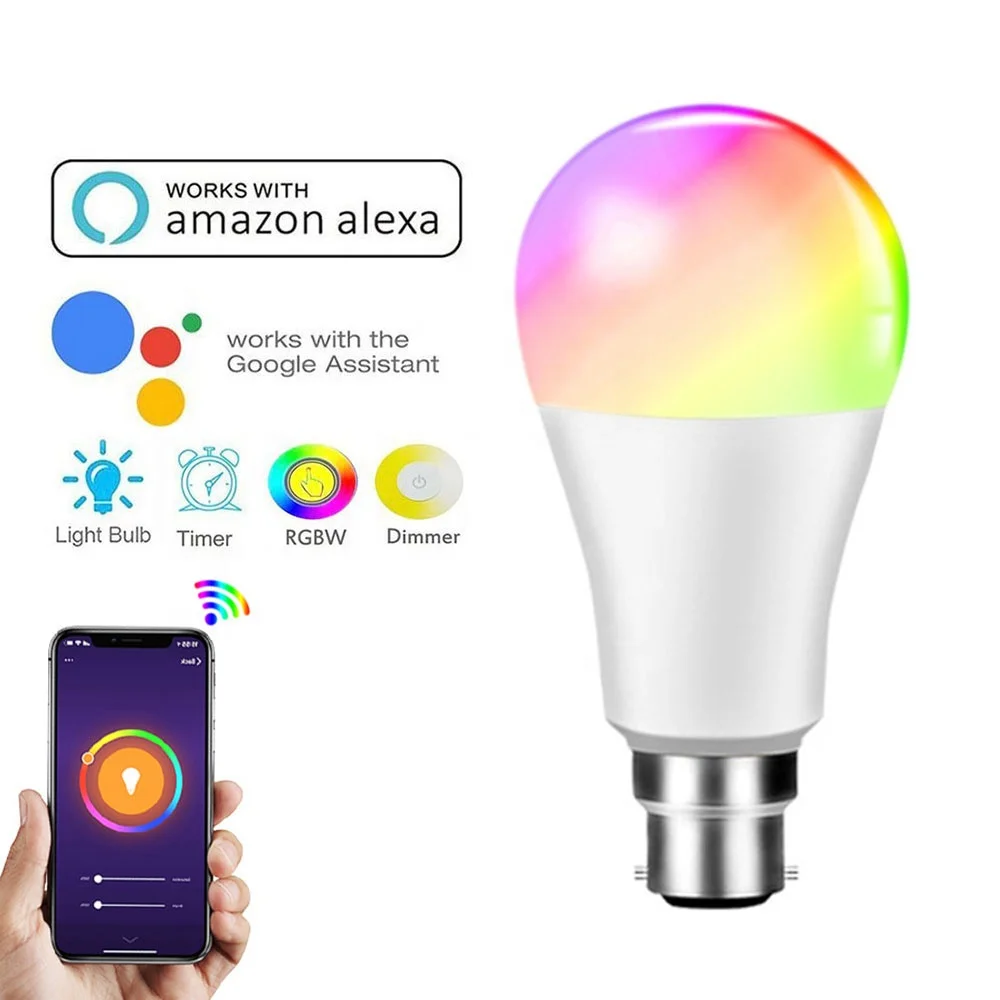 Smart Led Light Bulb Work With Amazon Alexa Google assistant Dimmable Bulbs For Residence KTV