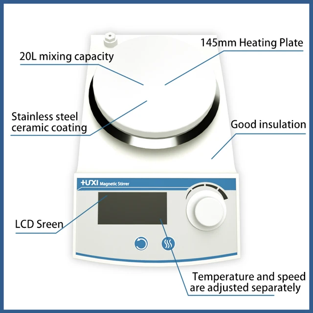 TP-350S Digital Magnetic Stirrer Hot Plate (heating & stirring)