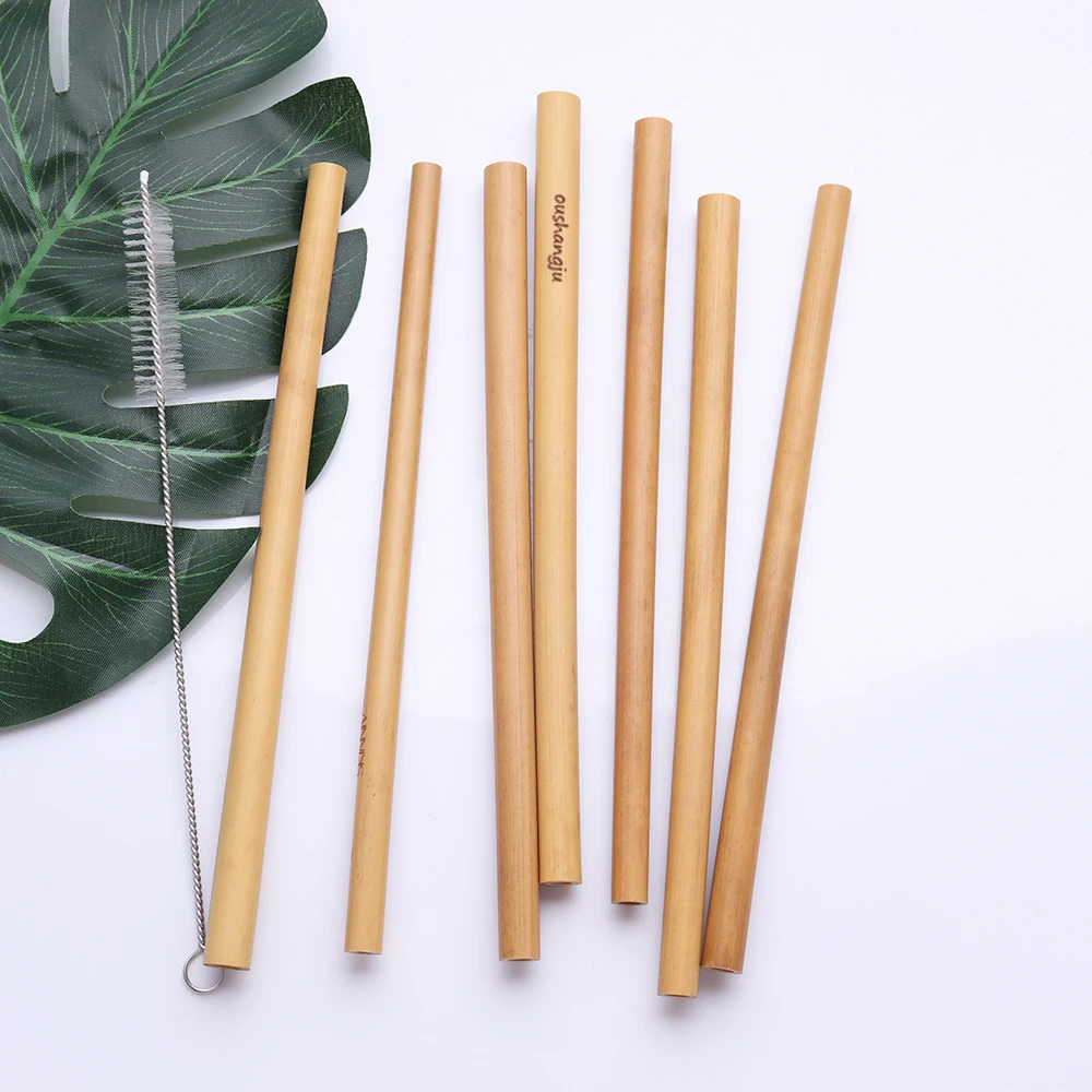 Amazon Best Selling Eco Friendly Drinking Natural Straw Reusable Bamboo
