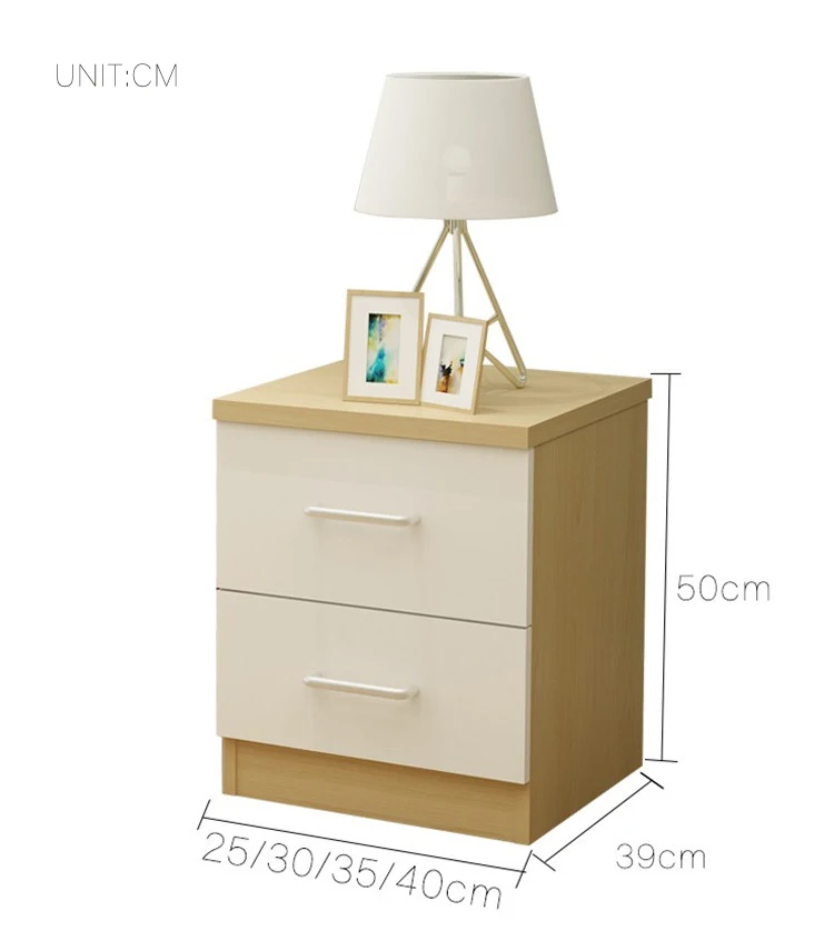 Table de nuit ancienne commode chambre petit appartement petite armoire de chevet divers meuble meubles Color : Brown, Size : 62.3 * 44.4 * 60cm