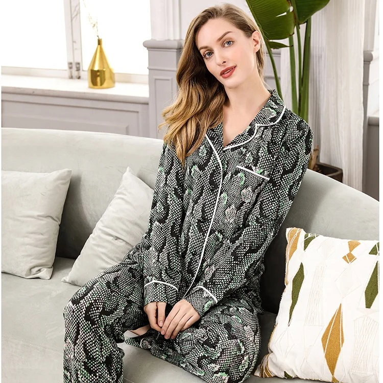 2 Piece Women Sleep Wear Big Size Pyjama Best Pajamas Womens Cotton