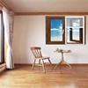 Design High Quality Home Fix And Top Hung Window Casement Pvc Square Upvc Profile Windows