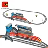 Crazy Kids Toys Powerful Speeding Model Train Track Slot Car Race Track Train Set With Track 300CM