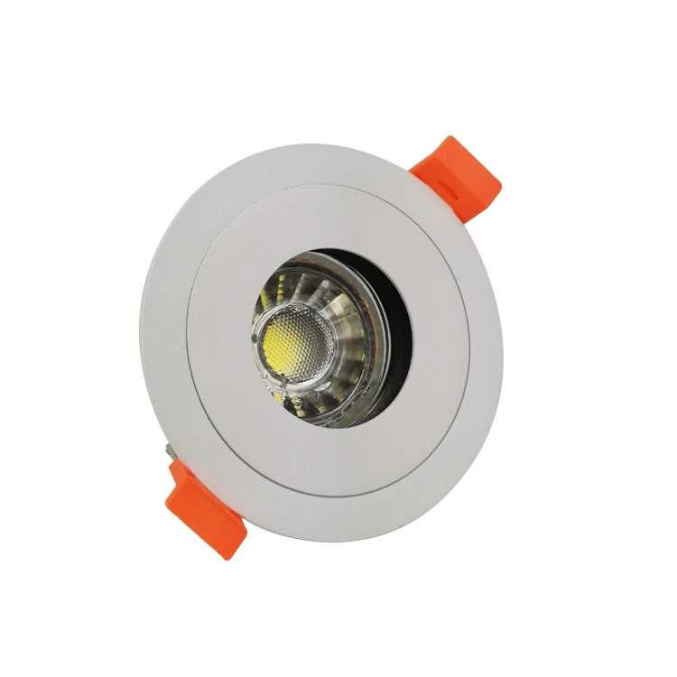 Retrofit Antiglare Adjustable Recessed Downlight  Aluminum GU10 MR16 Holder and Spot Light Ring