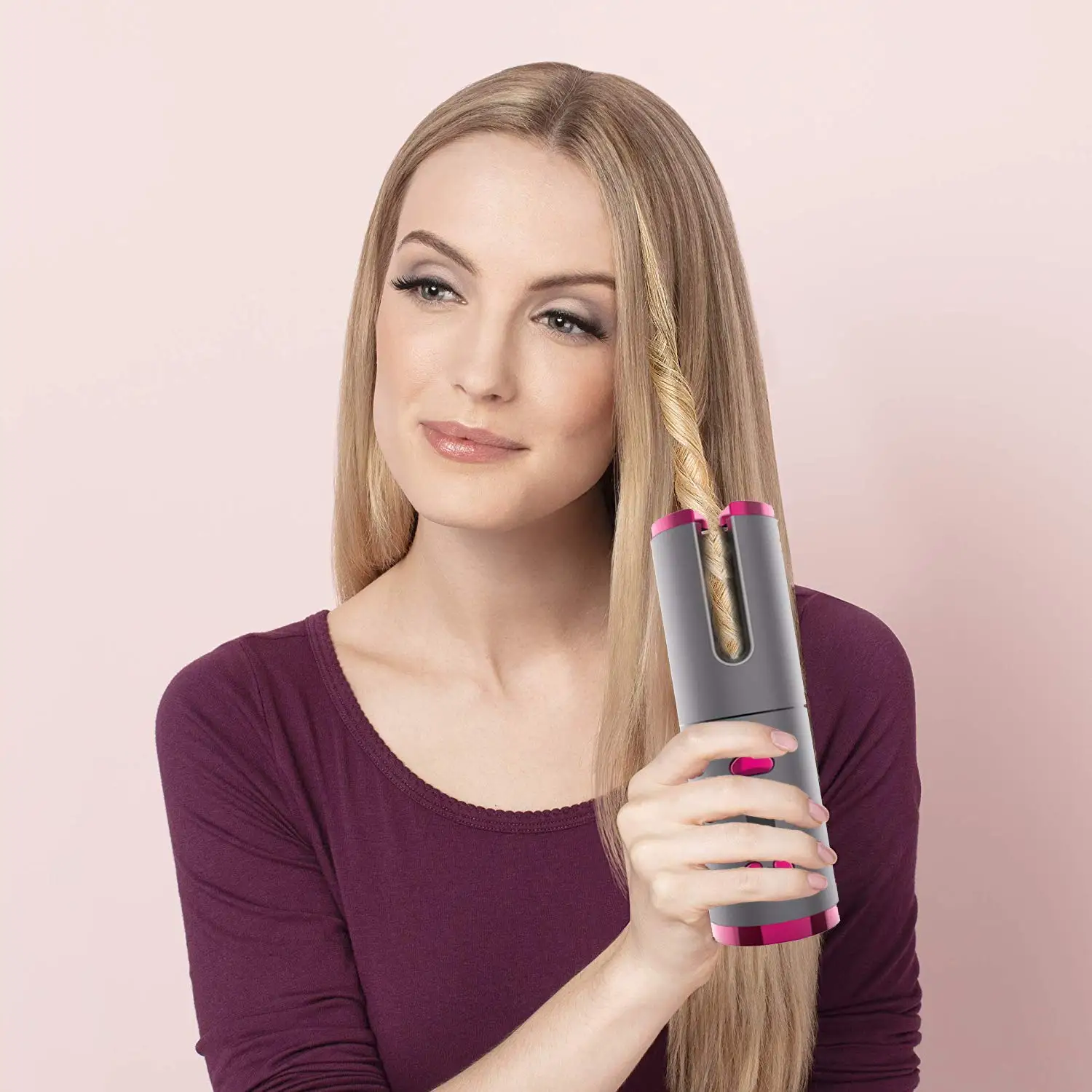 Cordless automatic curler