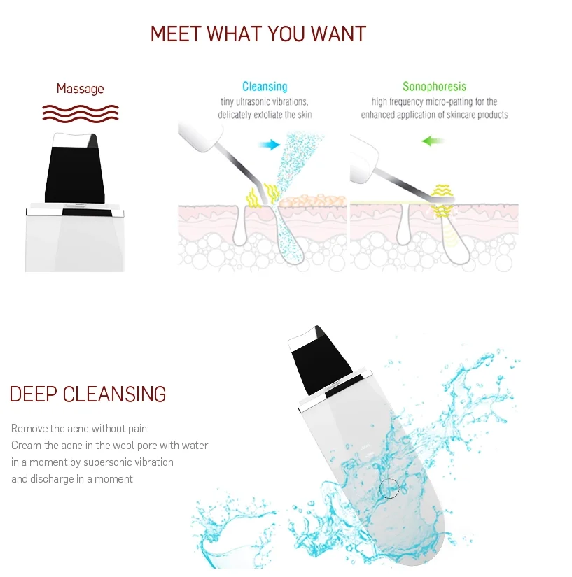 amazon best beauty facial face scrubber skin black head removal home use facial skin scrubber 2020 anlan 3 in 1 skin scrubber 