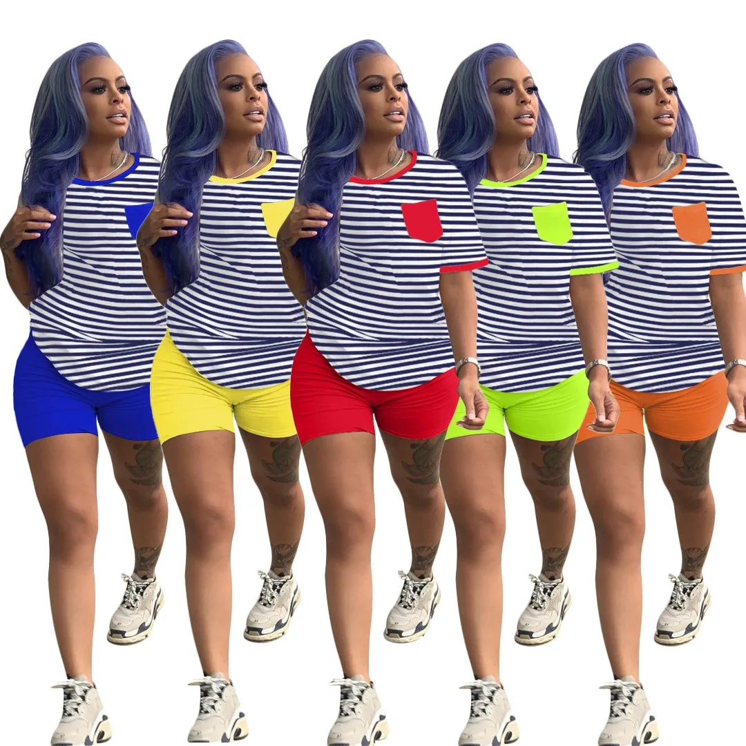 Striped long sleeve 2 piece set  main image 0