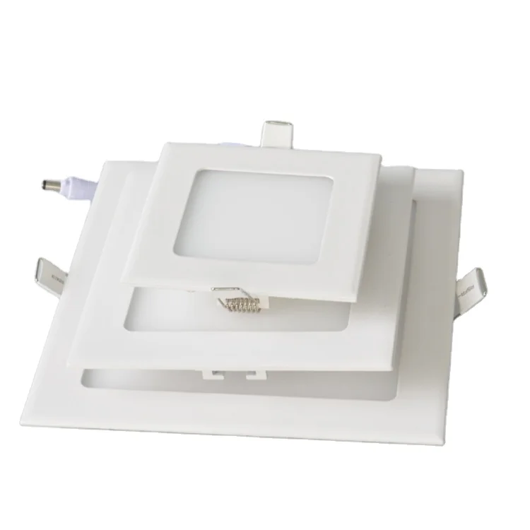 guangdong Hot sell  recessed square led slim  panel light 24w led ceiling panel light for room office