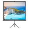 Factory Price Stand Floor Easy Move 84 Inch video projector and screen