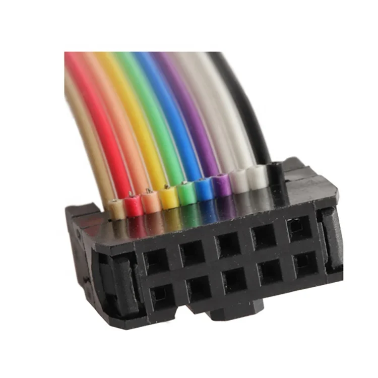 Asp isp jtag 10 pin connector rainbow breadboard idc flat cable buy