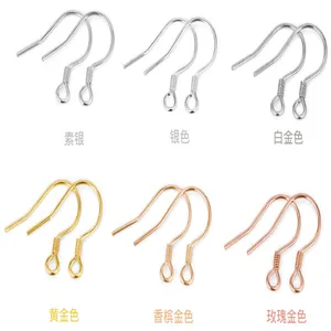 Wholesale 925 Sterling Silver Ear Hook Clasp For Jewelry Making Supplies Dangle Earring