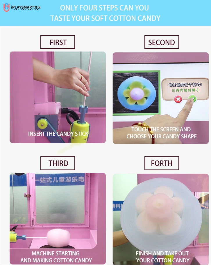 Spiral Cotton Candy Automatic Vending Machine For Sale Buy Vending+machines,Cotton Candy