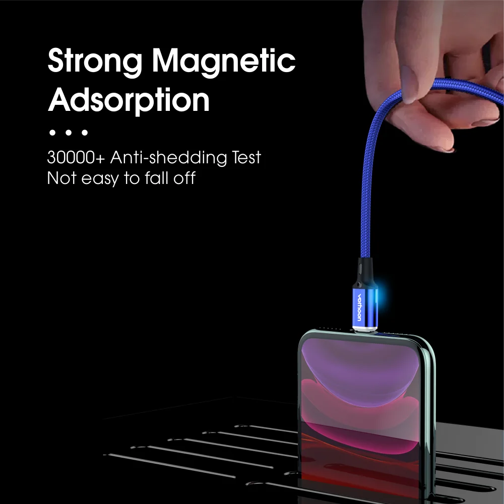 Vothoon 3A fast charger usb cable 3 in 1 magnetic charging cable - ANKUX.COM