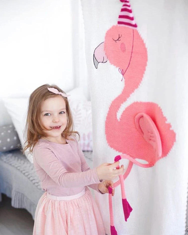 Flamingo Unicorn Child Knitted Blanket Home Soft Leisure Baby Blanket