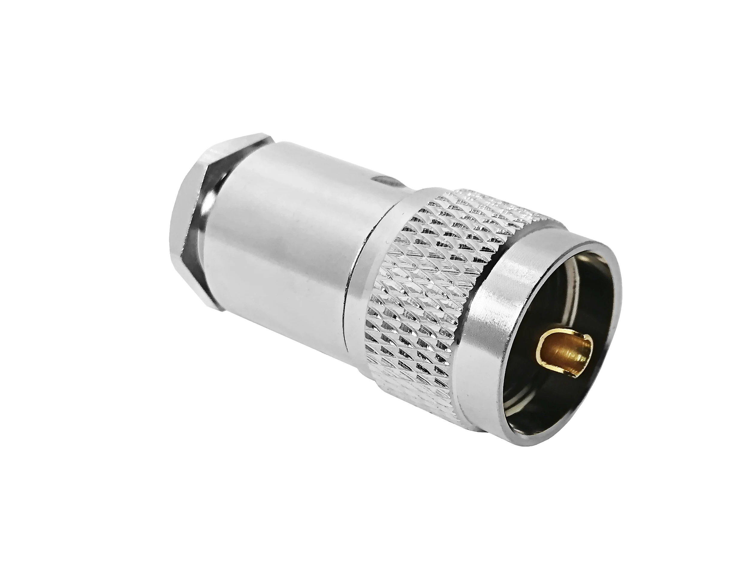 rf uhf pl259 male clamp rg8 radio coaxial adaptor connector factory